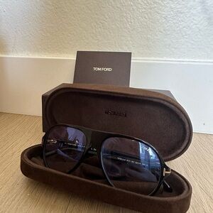 Tom Ford 55mm Aviator Glasses